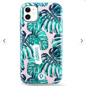 Pink Monstera Loopy case for iPhone 11/Xr